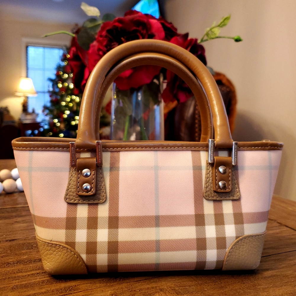 Finaldropburberry Mini Candy Nova Check Boston Bag - image 2